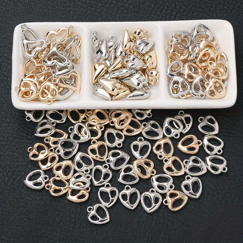 Plastic Heart Charms