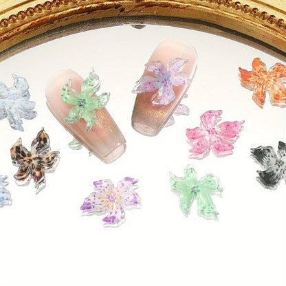 3D Resin Flower Flat Back Beads