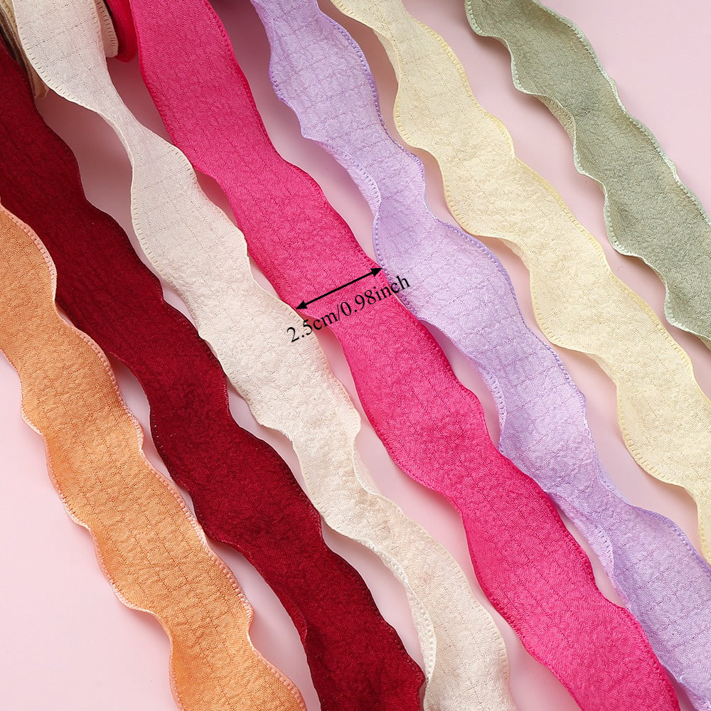 Pleated Fishtail Tulle Ribbon for Floral & Gift Decoration