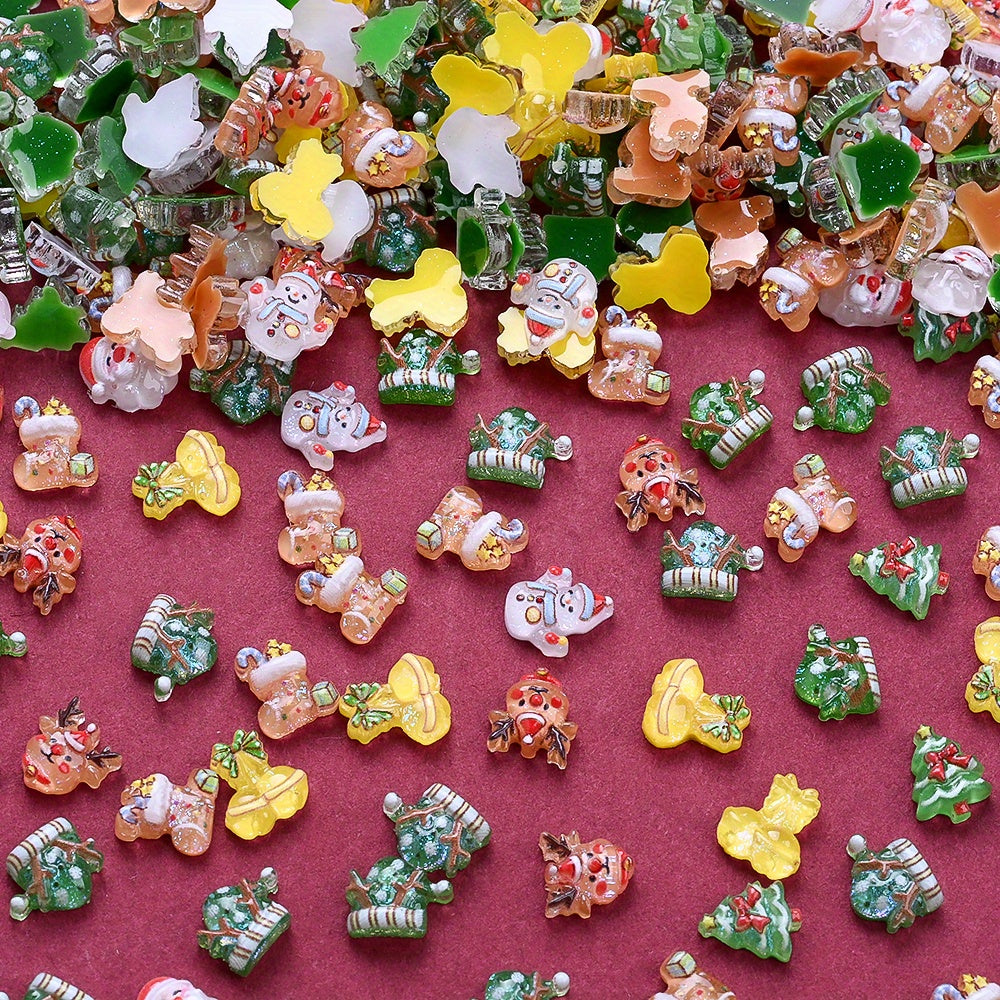 Christmas Resin Flatback Embellishments
