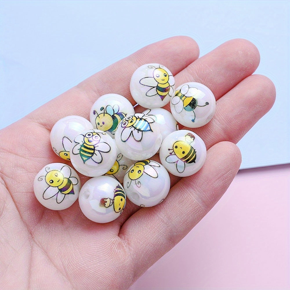 Bee Acrylic Beads