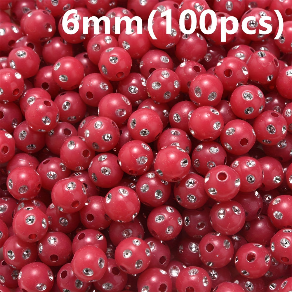 Mixed Acrylic Round Beads