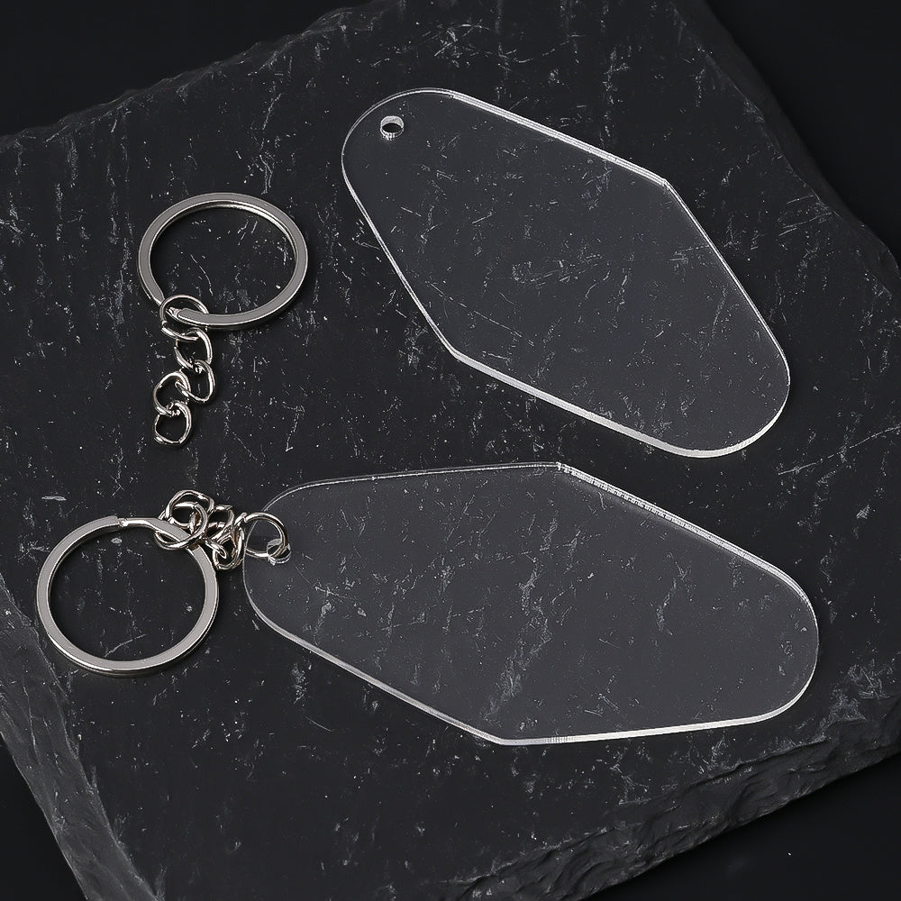 Acrylic Rhombus Keychains