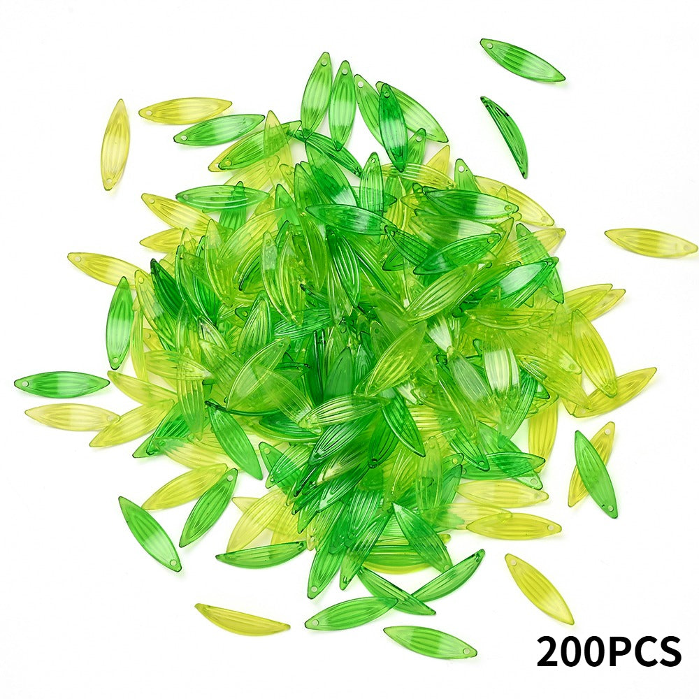 2026 New Arrival 10×11mm Gradient Flower Acrylic Bead Caps
