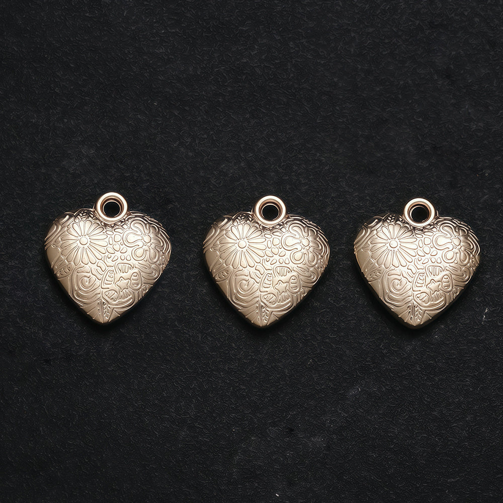 10PCS Gold & Silver CCB Love Pendant Set