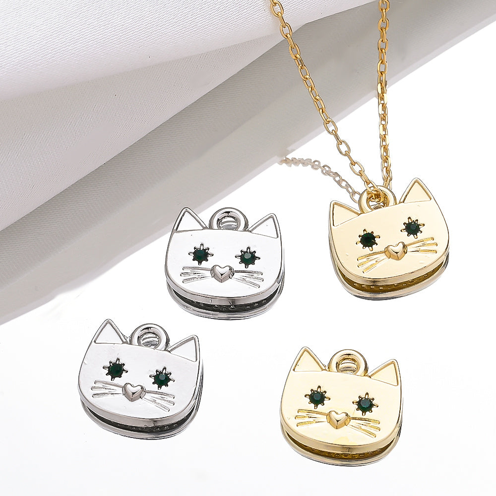 Cat Alloy Pendant Charms