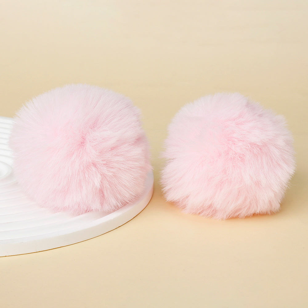 Fashion Multicolored Faux Rabbit Fur Plush Balls