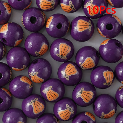 Halloween Wooden Beads