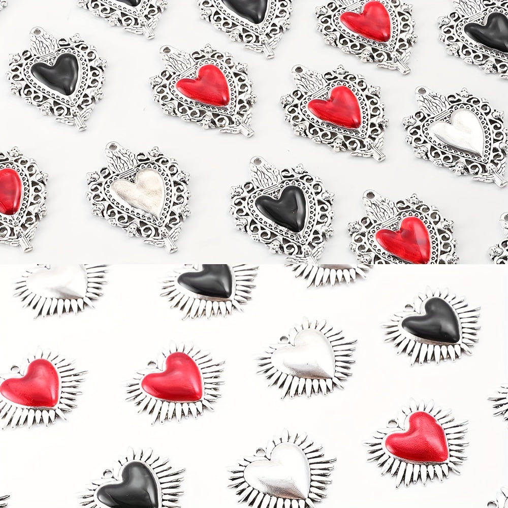 Love & Peach Heart Alloy Hook Charms