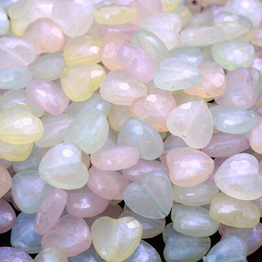 Glitter Acrylic Spacer Beads