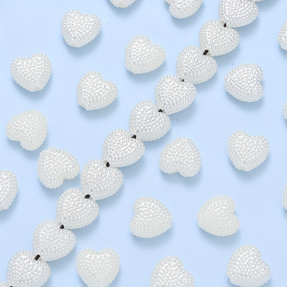 White Acrylic Love Beads