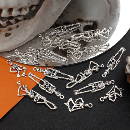 Ancient Silver Skull Alloy Pendants