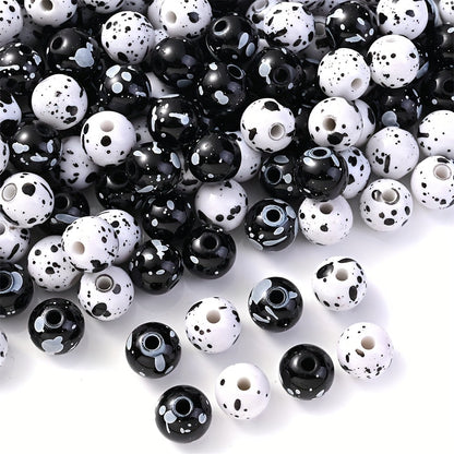 Acrylic Ink Round Beads