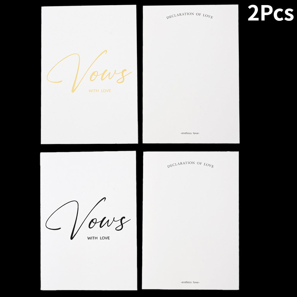Personalized Wedding Vow Books Set