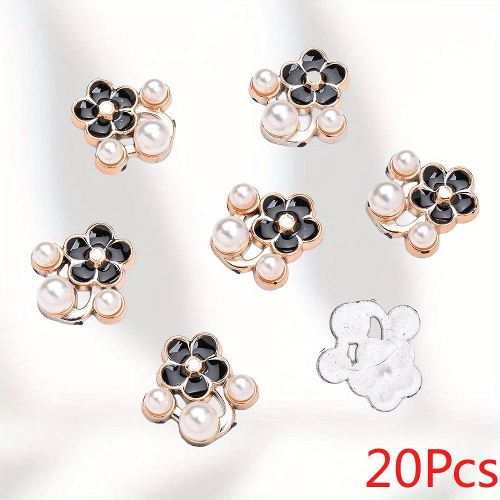 Five-Petal Flower Flatback Beads