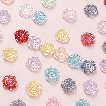 100-Piece 8 mm Rose Bead Patches