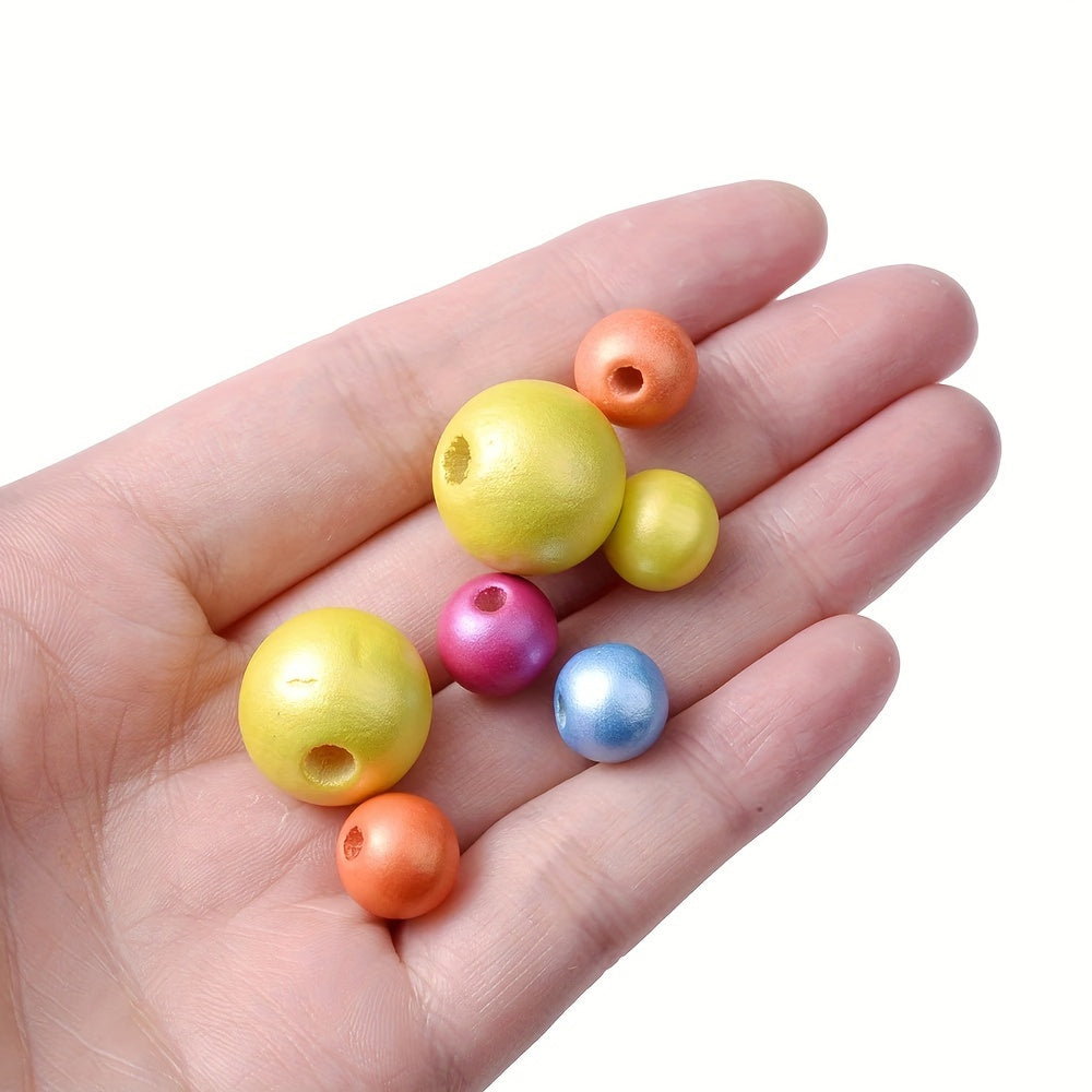 10PCS 16mm Smooth Round Wooden Bead Set