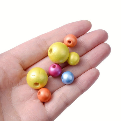 10PCS 16mm Smooth Round Wooden Bead Set