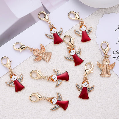 Red Angel Keychain with Thank You Card