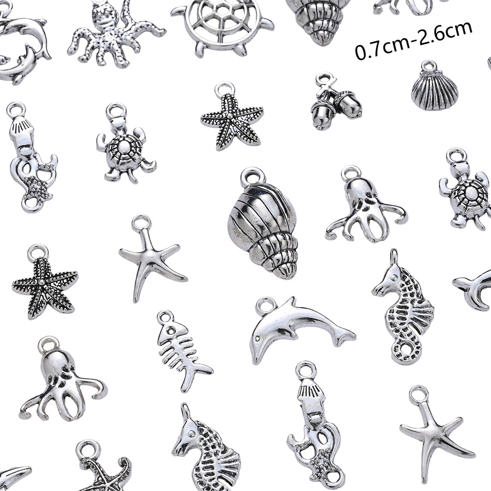Marine Animal Metal Pendant Charms