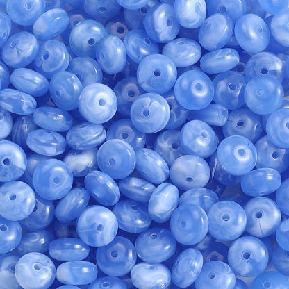 100-Piece 5x10 mm Acrylic Flat Spacer Beads