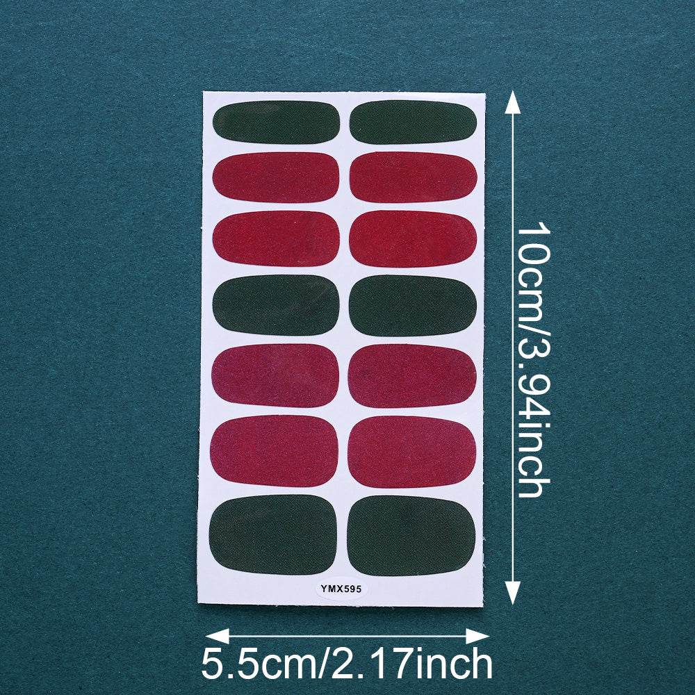 1 Sheet Christmas Nail Wrap Stickers