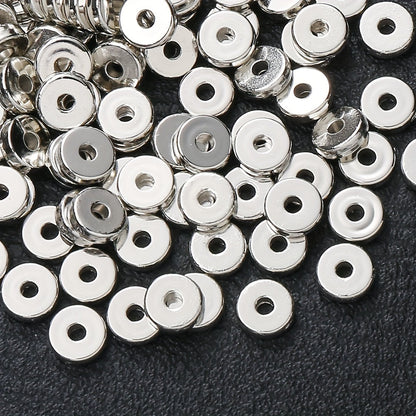 100PCS 8mm Round & Flat Wheel Plastic Spacer Bead Set