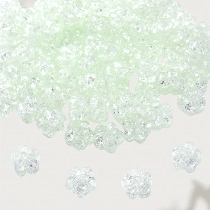 Clear Acrylic Flower Spacer Beads