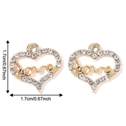Valentine’s Day Heart Alloy Pendants