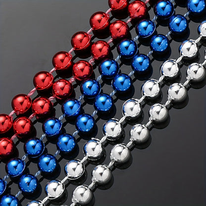 3PCS 6mm Round Wave Bead Chain Set