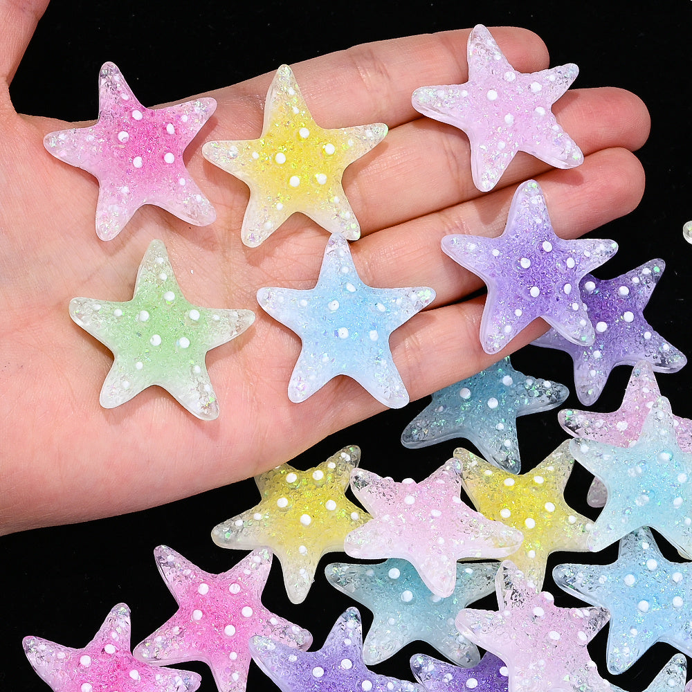 Five-Star Resin Patch Beads