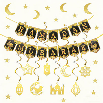 Ramadan Flag Banner Decoration Set