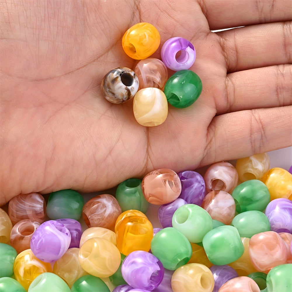 Barrel Acrylic Large Hole Beads