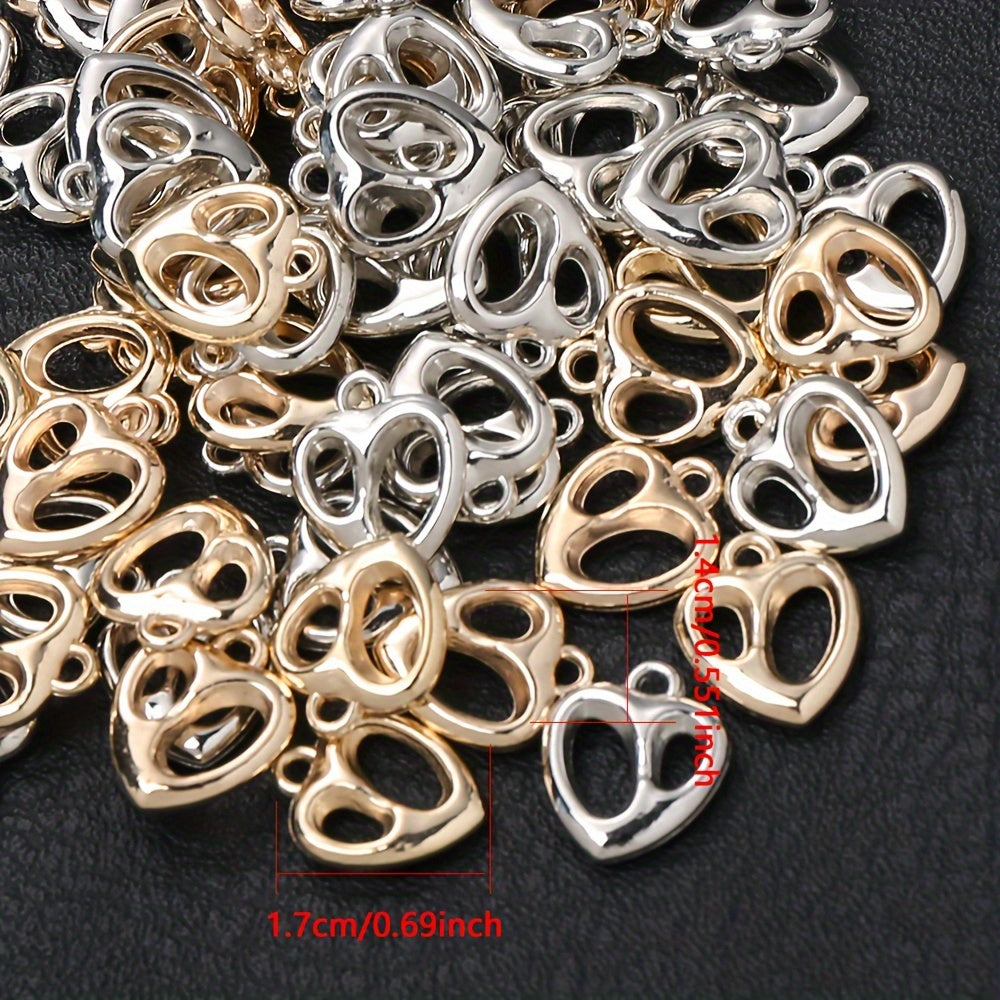 Plastic Heart Charms