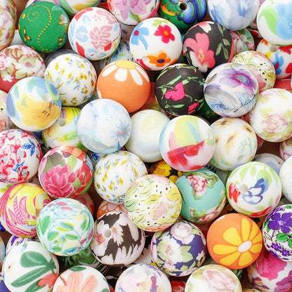 Printed Silicone Focal Beads