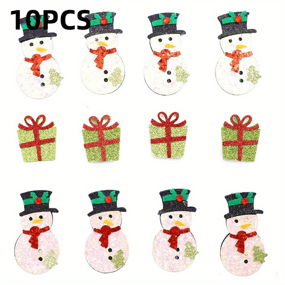 Christmas Glitter Decorative Patches