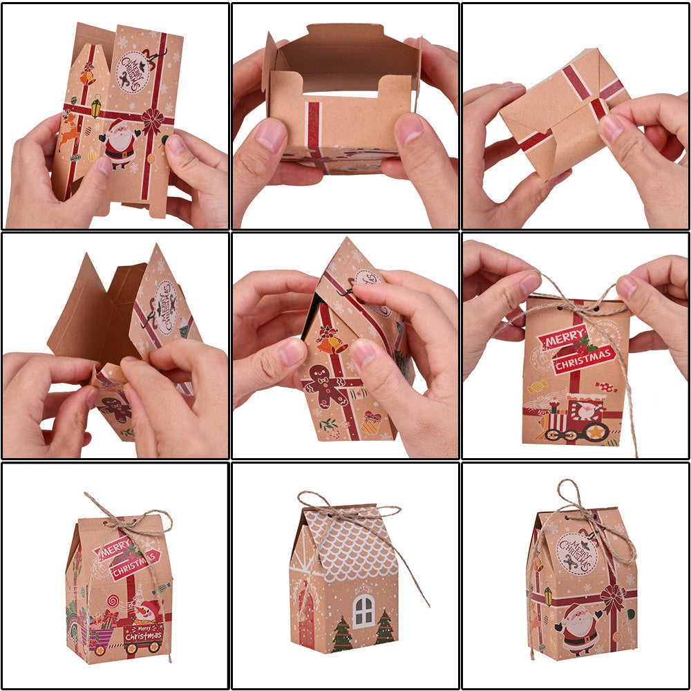 Christmas House Shaped Gift Boxes