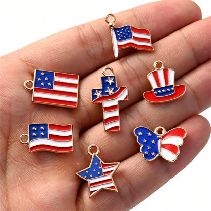 Independence Day Alloy Pendant Charms