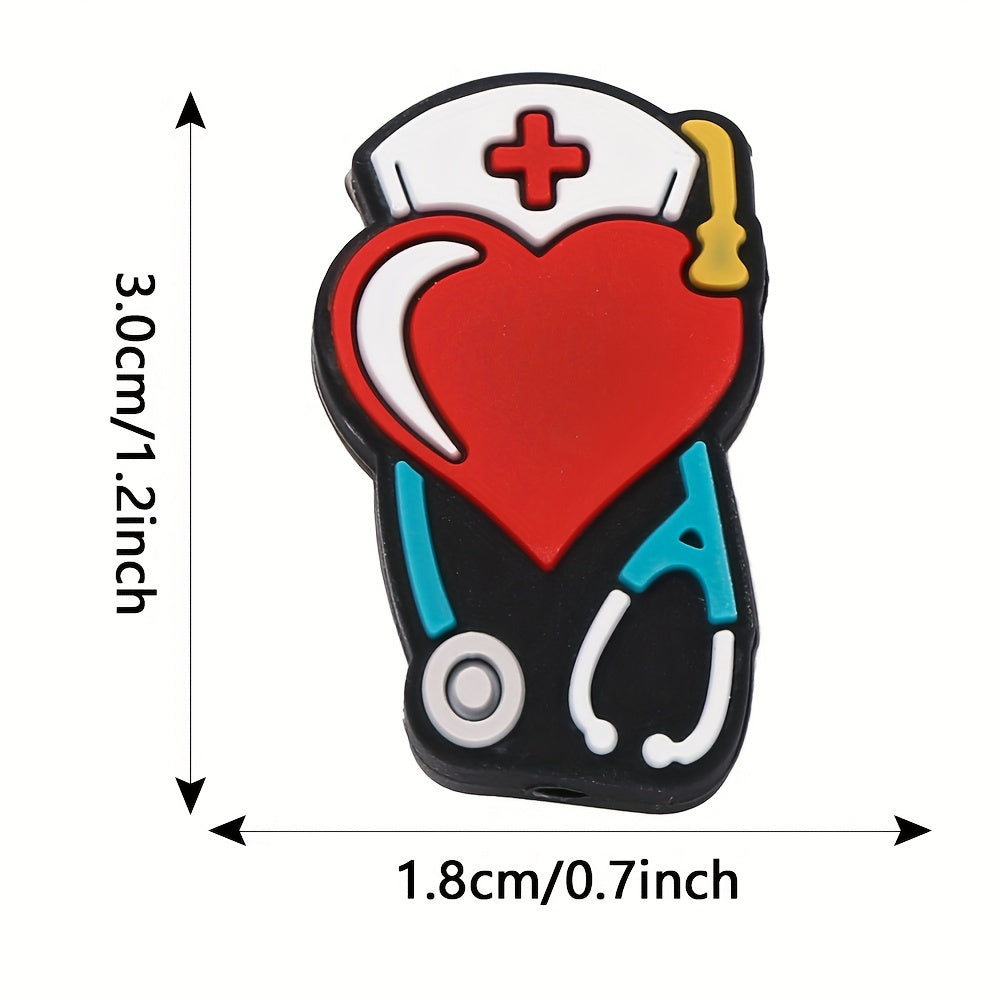 Nurse Theme Silicone Beads