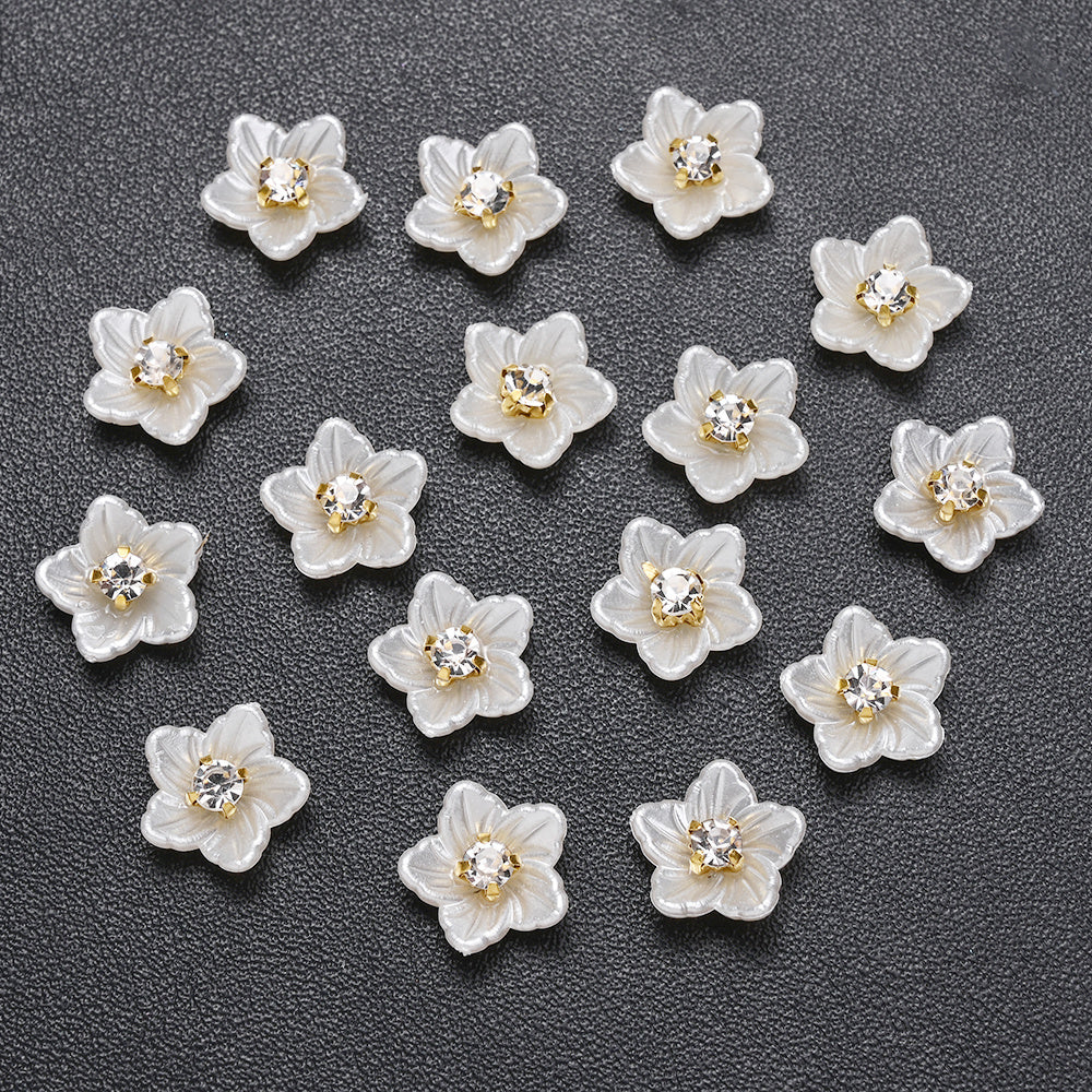 Acrylic Rhinestone Flower Patches