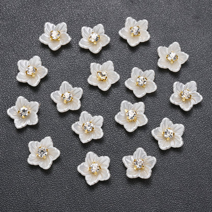 Acrylic Rhinestone Flower Patches