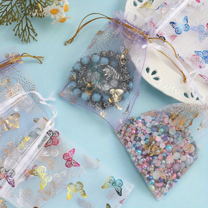 Butterfly Drawstring Gift Bags