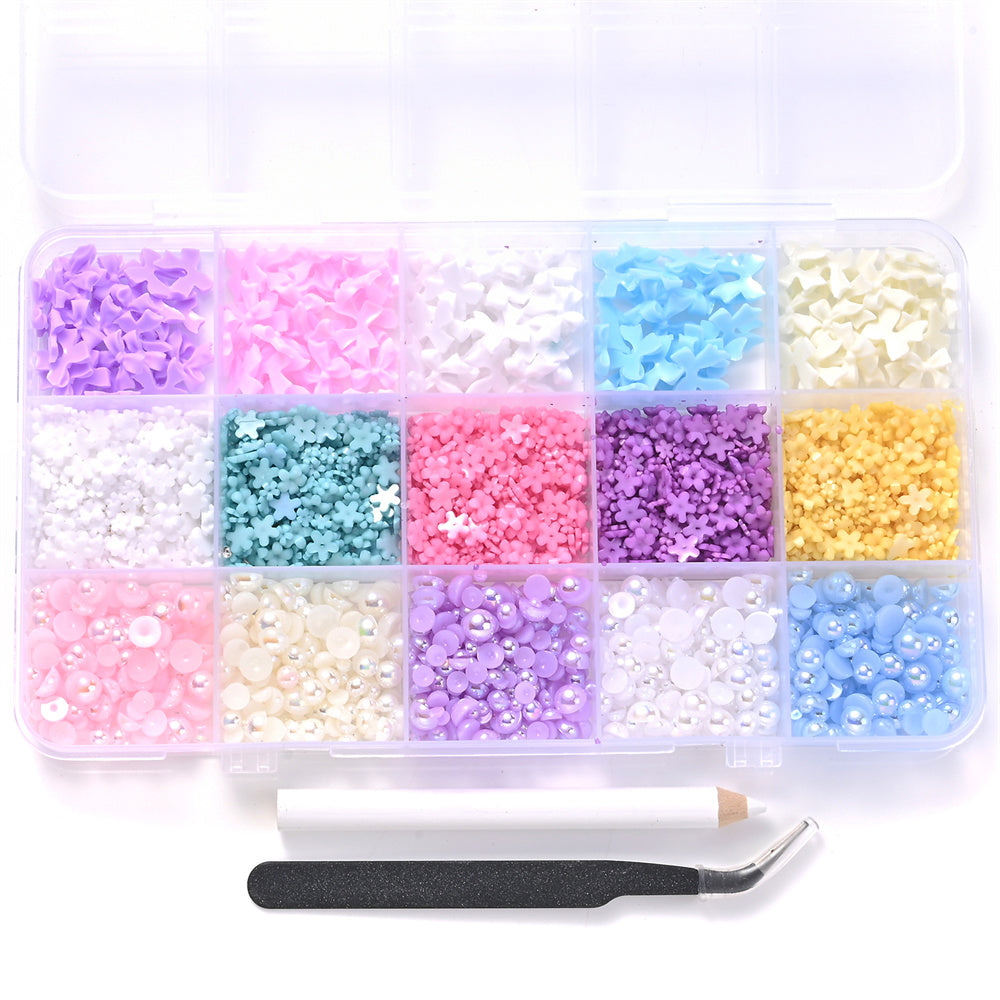 Mixed Resin Decorative Beads Set