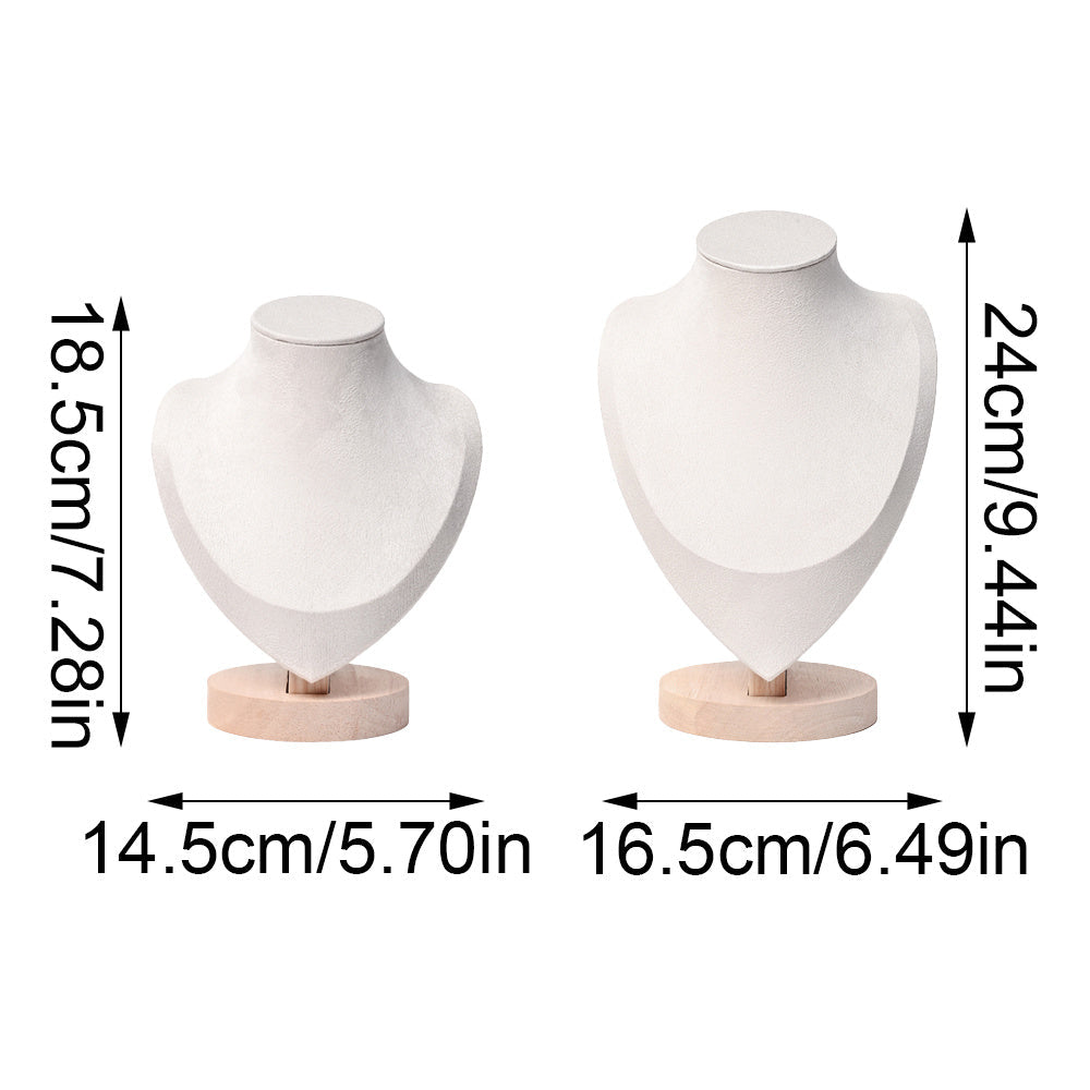 1PC Velvet Necklace Display Mannequin Bust