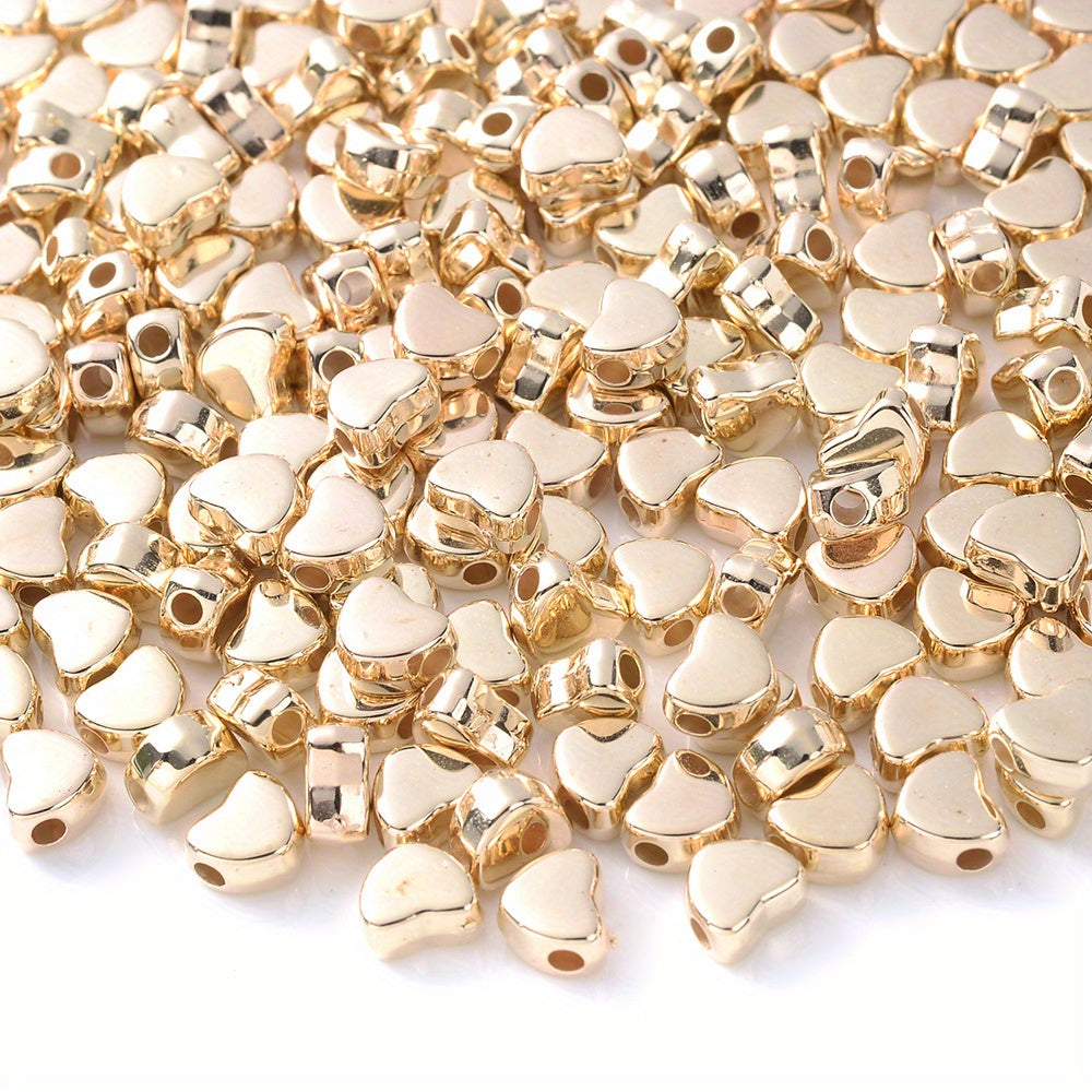 Gold & Silver Love CCB Beads
