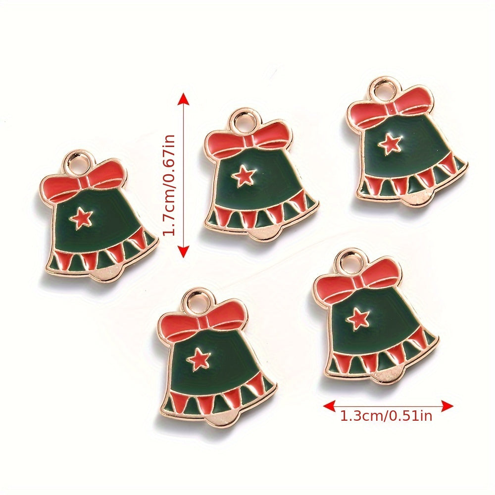 Mixed Metal Christmas Pendants