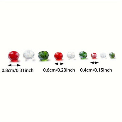 Halloween Faceted Glass Spacer Beads
