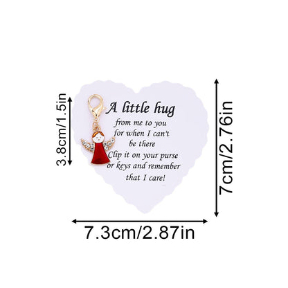 Red Angel Charms with Wish Cards