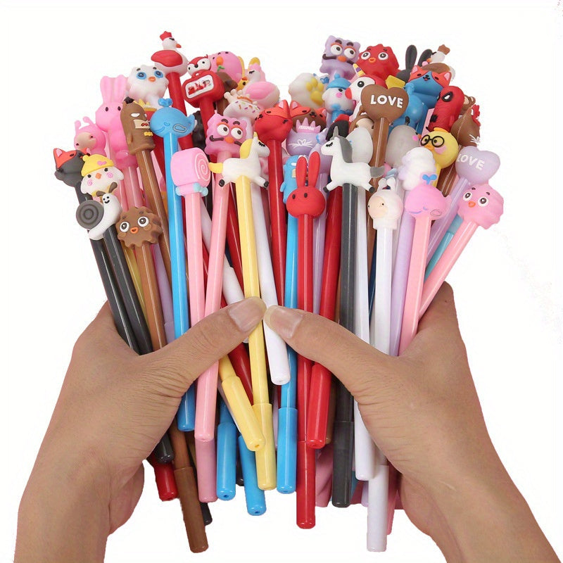 20-Piece Assorted Animal Silicone Gel Ink Pens