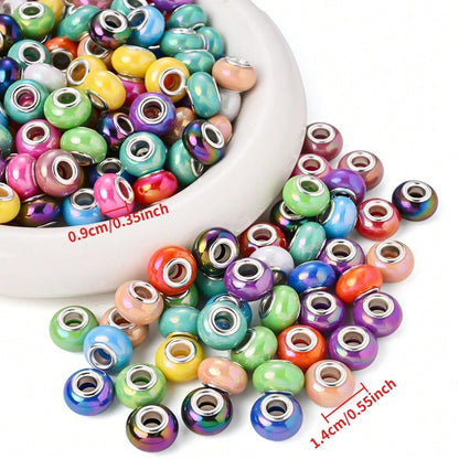 European Style Acrylic Large Hole Beads